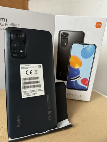 Xiaomi: Xiaomi, Redmi Note 11, Б/у, 128 ГБ, цвет - Черный, 2 SIM