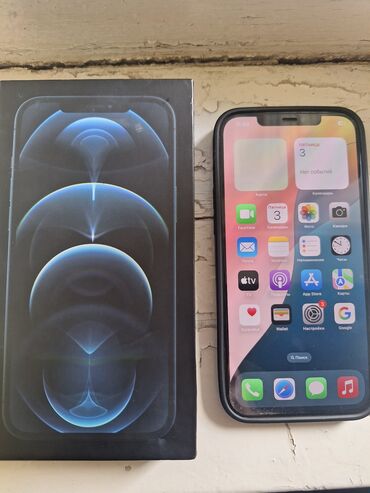 notebook ehtiyat hisseleri: IPhone 12 Pro Max, 128 GB, Blue Titanium, Barmaq izi, Simsiz şarj, Face ID
