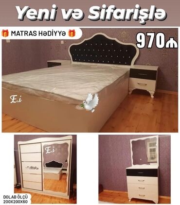 Masa və oturacaq dəstləri: Yataq desti yeni