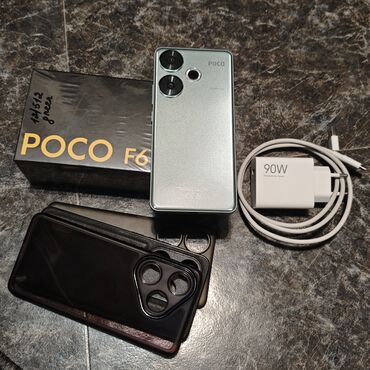 поко 4 х: Poco F6, Колдонулган, 512 ГБ, түсү - Жашыл, 2 SIM