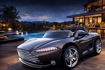 Sve za decu: Luksuzni električni auto za decu – Aston Martin 12V - Metalik braon — 6