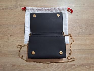 Torbe: Love Moschino crna original torbica s lančićem Prelepa crna elegantna — 7
