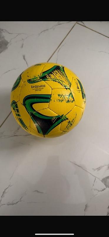 idman toplari: Məhsul: Adidas Brazuca futbol topu - Rəng: Sarı əsas fon, yaşıl-qara — 1