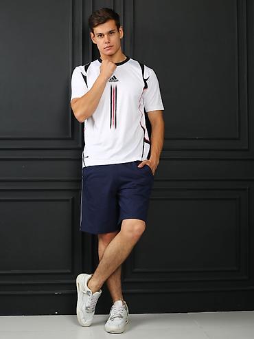 фирменные adidas: Мужская футболка, Все размеры, Adidas, Новый, цвет - Белый, Платная доставка — 10