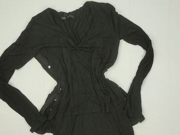 czarne obcisła bluzki z długim rękawem: White House Black Market, Women's blouse, size XS (EU 34)
