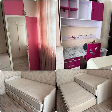 genc odası: Qız üçün, İşlənmiş, 2 təknəfərlik çarpayı, Dolab, Yazı masası — 1