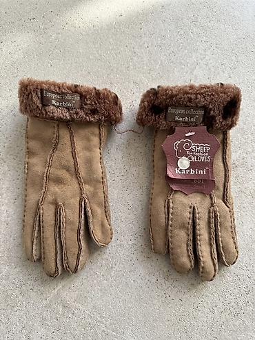 меховые чехлы: Перчатки Karbini “Sheep for Fashion Gloves” - Материал: натуральная — 1