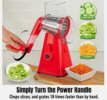 Ostala kuhinjska oprema: Ručna rotaciona seckalica/rendalo sa usisnom bazom - — 22