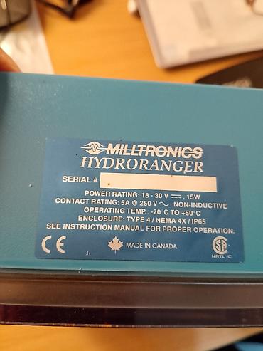 merač temperature: Milltronics HydroRanger – ultrazvučni kontroler nivoa tečnosti - — 2