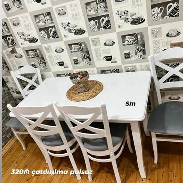 Sifarişlə masa və oturacaq dəstləri: ✔️Sifarişlə✔️ ✔️Kuxna üçün stol stul dəsti✨✨. 2 stul masa künc divan — 10