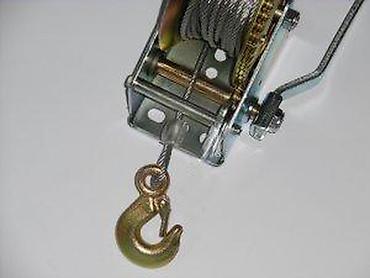 Dizalice: Ručno vitlo sa sajlom i kukom - Tip: mehaničko ručno vitlo sa polugom — 8