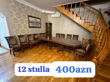 ev stul: Qonaq otağı üçün, Açılmayan, Dördbucaq masa, 12 stul