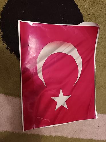 masin vinilleri: Türkiyə bayrağı dizaynlı vinil stiker - Material: parlaq, elastik — 1