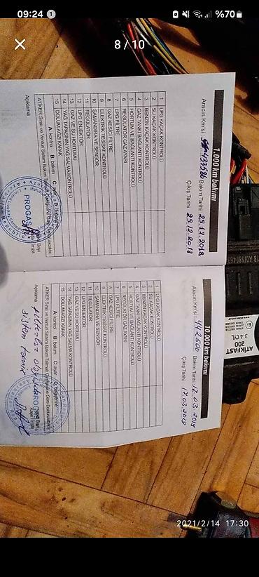 Yanacaq sistemlərinin digər detalları: Atiker lpg qaz avadanlığı. Ela vəziyyətdədir. 4 farsunka. Reduktur — 8