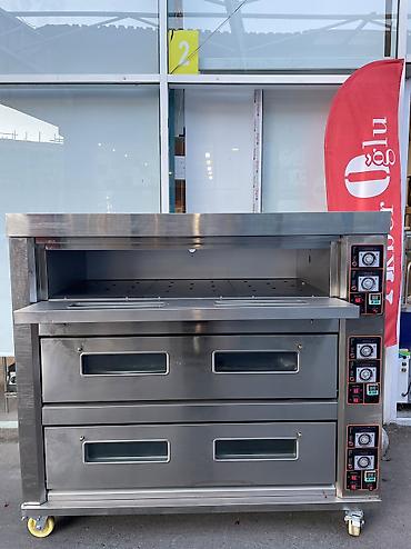 Professional sobalar: Elektrik soba, Pizza, Yemək üçün, Çörək, 3 mərtəbəli, Yeni — 2