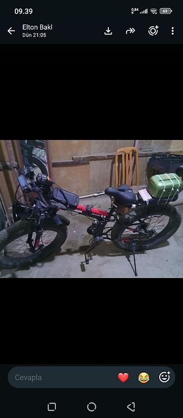 velesiped: Elektrikli fatbike velosiped - Güclü qalın (fat) təkərlər – qum — 2