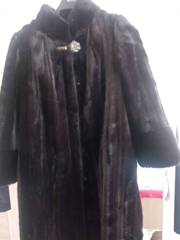 длинный пиджак: Шуба, Длинная модель, 5XL (EU 50)
