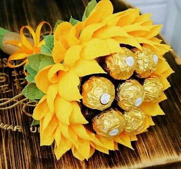 Hədiyyələr: Əl işləri ilə hazırlanmış bədii buketlər və dekorativ kompozisiyalar — 4