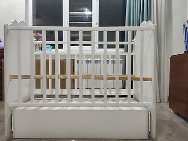 bunk bed: Детская кроватка с маятниковым механизмом и выдвижным ящиком - — 5