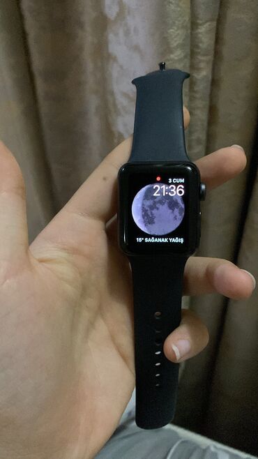 Smart saatlar: İşlənmiş, Smart saat, Apple, Sensor ekran, rəng - Qara