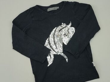 bluzka biała reserved: Sweatshirt, 5-6 years, 110-116 cm, condition - Good