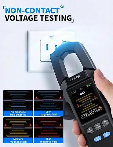 Multimetri: FNIRSI DMC-100 digitalne strujne klešta – TRMS multimetar sa ekranom u — 4