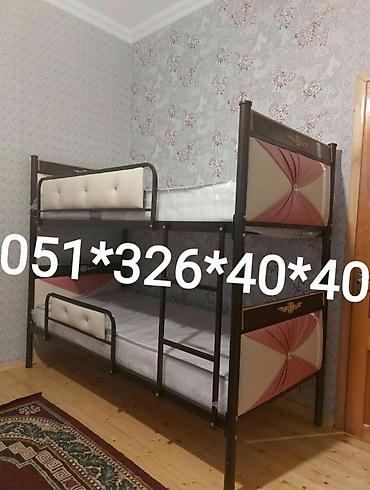 İkimərtəbəli uşaq çarpayıları: Oğlan və qız üçün, Yeni, Çarpayı, Matras ilə, Siyirməsiz — 30