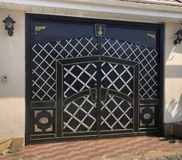 Həyət darvazaları: Yeni Dəmir Həyət darvazası, 450 m, Mexaniki, Qapı ilə, rəng - Qara, Kredit yoxdur, Ödənişli quraşdırma, Ödənişli çatdırılma, Rayonlara çatdırılma — 2