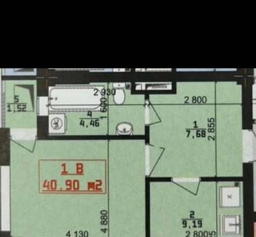 Продажа квартир: 1 комната, 40 м², Элитка, 11 этаж, ПСО (под самоотделку)