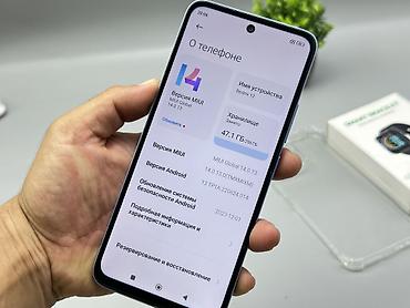 Уюлдук телефондор жана аксессуарлар: Redmi, Redmi 12, Колдонулган, 256 ГБ, түсү - Көгүлтүр, 2 SIM — 4