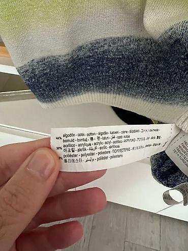 топ кофта: Мужской Пуловер Zara с коротким рукавом, подойдет и для девушек. - — 5