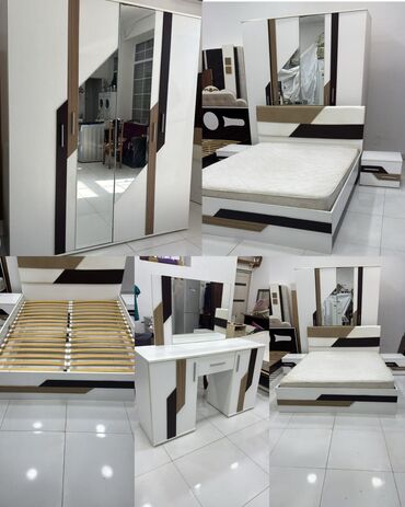 embawood tek carpayi: Yataq desti 550 manat.Olcu (E 180.H 217.D 60.Taxt 2×160.)Catdirilma