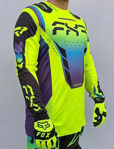 Sportska odeća: Motokros/enduro komplet – dres, pantalone i rukavice, visokovidljivi — 8