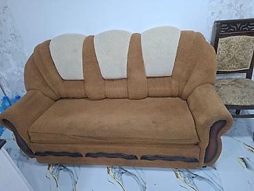 kunc divan kuxna: İşlənmiş, Klassik divan, 2 kreslo, Bazasız, Açılan — 1