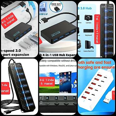 12-si, 10-u, 8-i, 7-si, 6-sı 1-ində USB GENİŞLƏNDİRİCİLƏR (