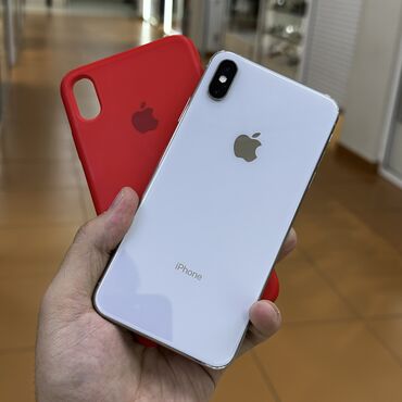 буушные телефоны: IPhone Xs Max, Б/у, 64 ГБ, Белый, 80 %