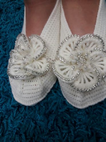 белорусская обувь для проблемных ног бишкек: Домашние тапочки, 38, Новый, цвет - Белый