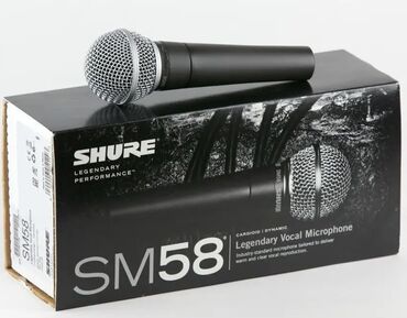 проводной микрофон shure: SHURE SM58 оригинал в новом состоянии. Брал для студии, но