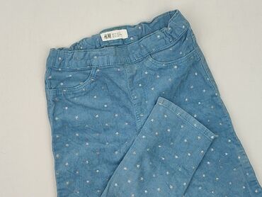 legginsy woskowane z wysokim stanem: Jeans, H&M, 7 years, 116/122, condition - Very good