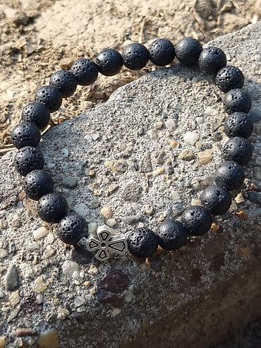 Narukvice: Kalist kamene brojanice od vulkanske lave, ručno rađene s blagoslovom — 9