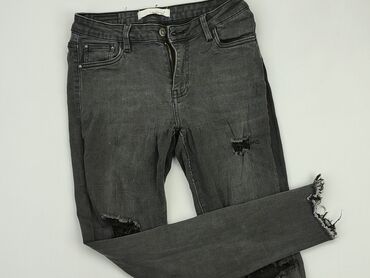 jeansowe spódniczka z falbankami: Jeansy, M, stan - Dobry