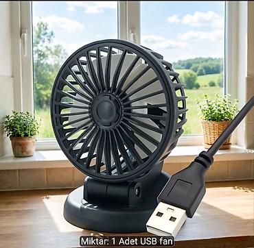 kompüter hp: USB stolüstü ventilyator - Qoşulma: USB (kompüter, noutbuk, powerbank — 1