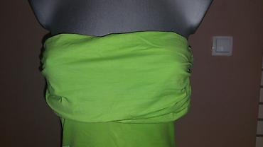 lil solid accessories: **Asimetrična top majica – zelena, veličina M** Zelena top majica bez — 5