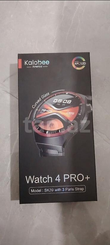 samsung watch 1: Kalobee Watch 4 PRO+ (Model: SK39) - Super AMOLED dairəvi ekran - — 1