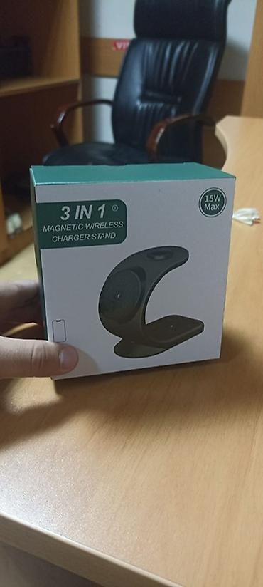 zaryadka apple watch: 3-in-1 Maqnitli Simsiz Şarj Stendi – 15W Max Məhsul tamamilə yenidir — 2