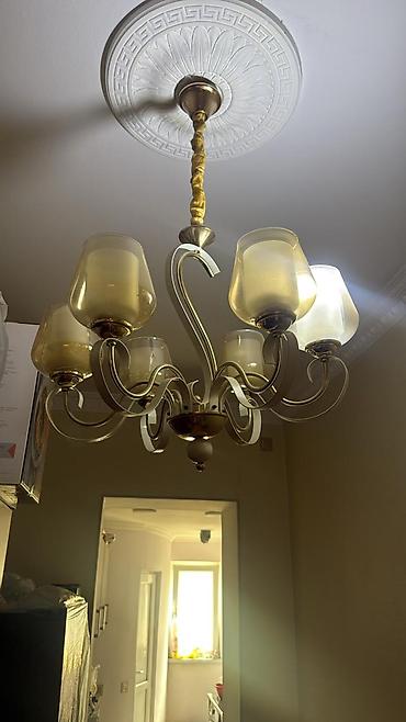 led isiqlar: Çılçıraq, 6 lampa, Metal — 2