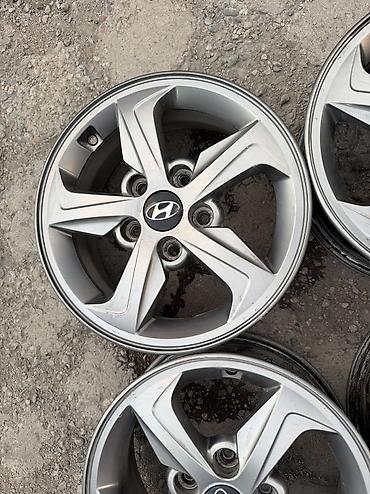 aeolus e70: Литые Диски R 15 Hyundai, Комплект, отверстий - 5, Б/у — 5