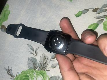 Smart saat — qara rəng, silikon kəmərli. Xüsusiyyətlər: - Toxunmaya