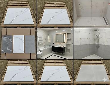 Керамогранит: Назначение: Для пола, цвет - Белый, Матовое — 4