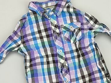 sukienka w kratę: Shirt 1.5-2 years, condition - Very good, pattern - Cell, color - Purple